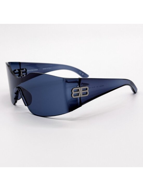 NEW BALENCIAGA BB0292S 002 SUNGLASSES BLUE UNISEX GEOMETRIC EYEWEAR BALENCIAGA main image 7